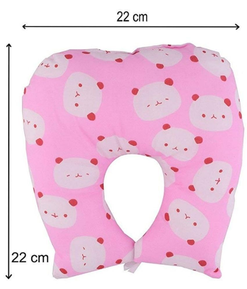 aurapuro Multi-Colour Cotton U shape Baby Pillow