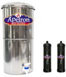 APEIRON Stainless Steel Water Filter With 2 Carbon Candle 18 litres Gravity Water Purifier