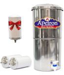 APEIRON Stainless Steel Water Filter With 2 Candles 18 litres Gravity Water Purifier