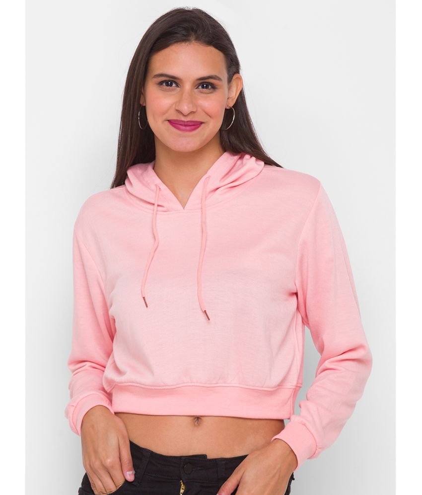 Globus Polyester Pink Hooded Sweatshirt