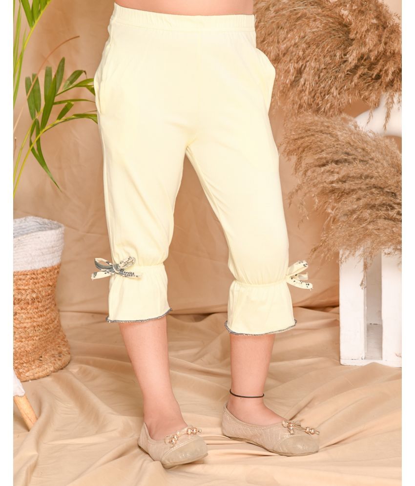     			Kids Cave Pack of 1 Girls Cotton Capris ( Beige )