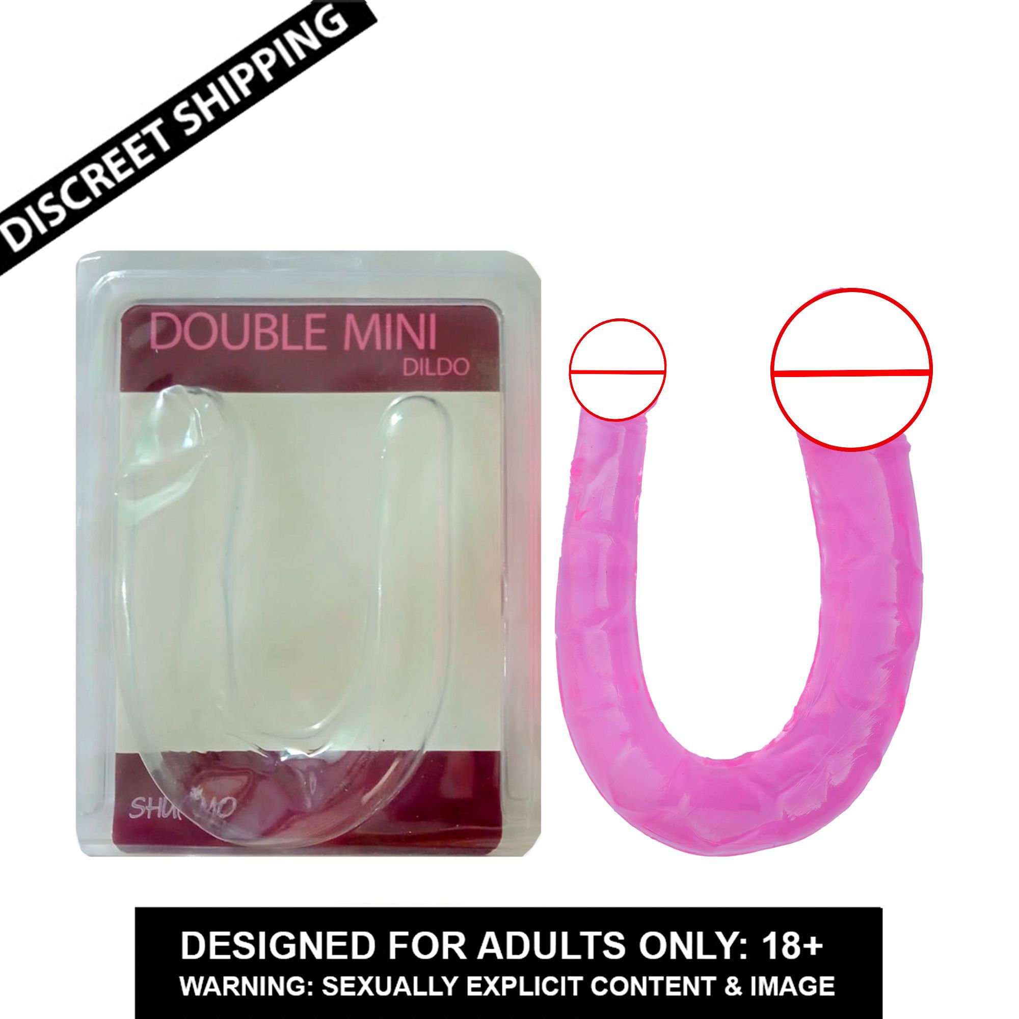 Lesbian Double Ended Dildos Flexible Jelly Dong Adult Sex toy for Women Couple 4 colors