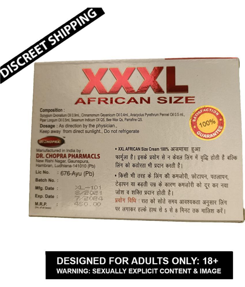 Combo Of Xxxl African Size Cream For Penis Enlargement Dr Chopra