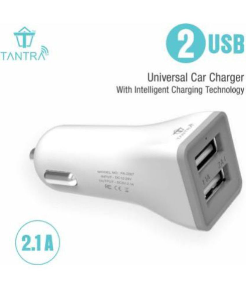 Tantra Car Mobile Charger 2 Usb Charger White