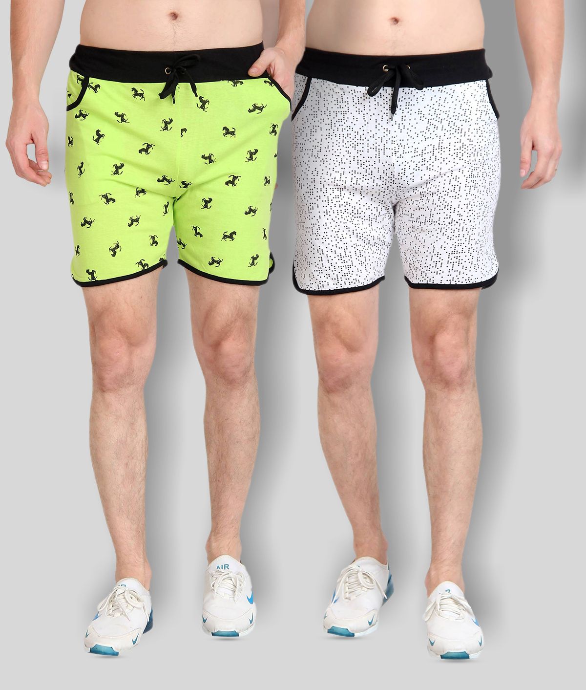     			Diaz - Multi Cotton Men's Shorts ( Pack of 2 )