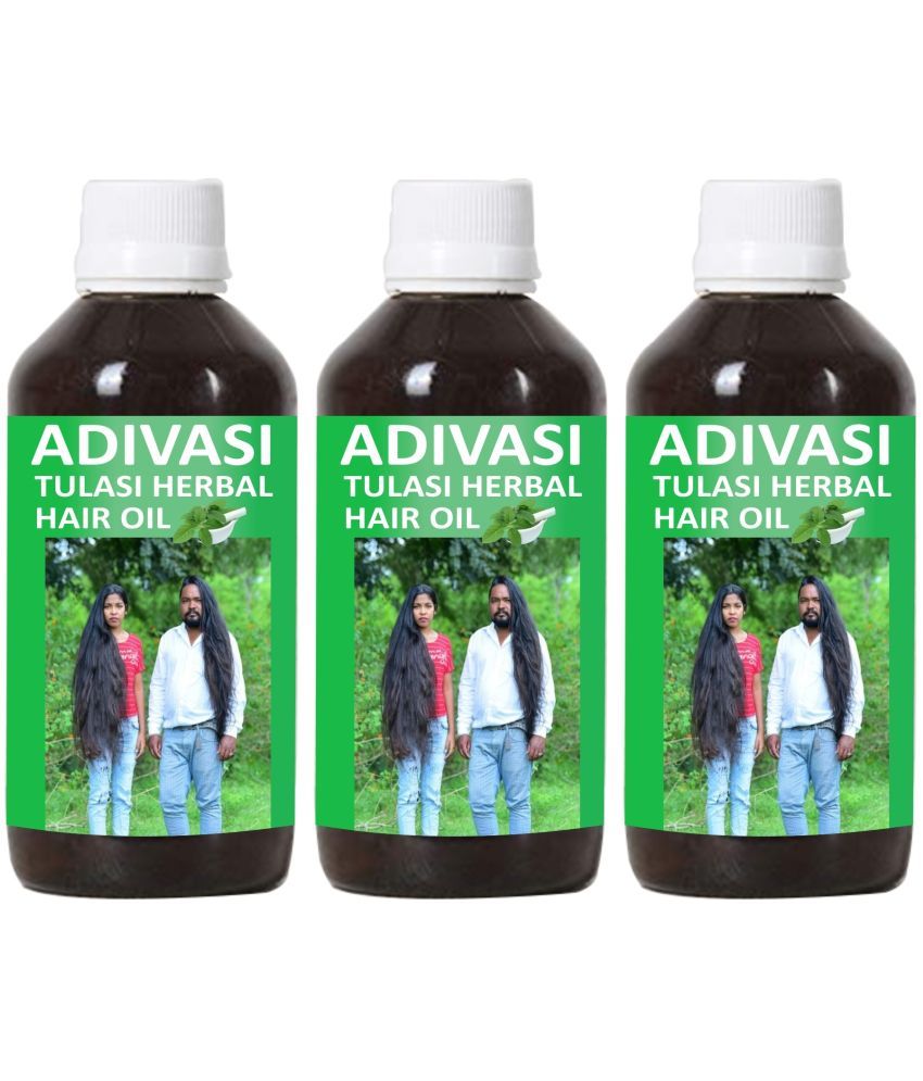     			Oilanic Adivasi Tulsi Herbal Hair Oil-Anti Hair Fall Combo of  250 mL Pack of 3