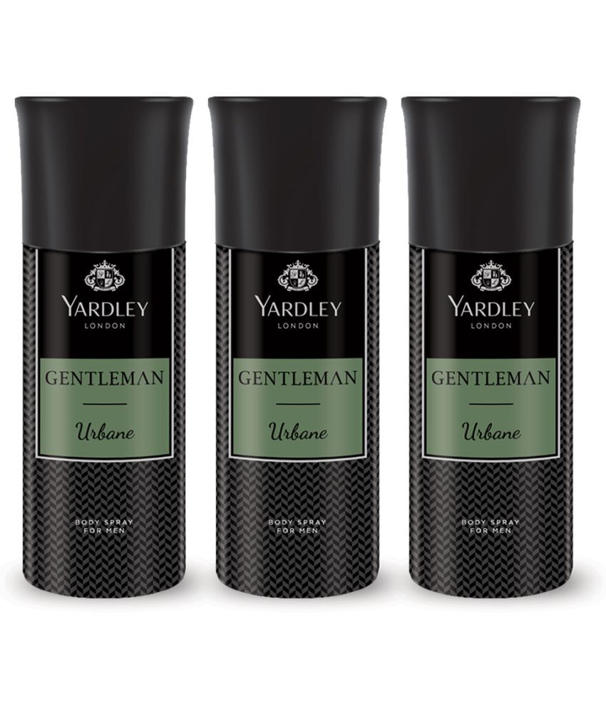     			Yardley London Gentleman Urbane Deodorant Spray 150ml Each (Pack of 3)