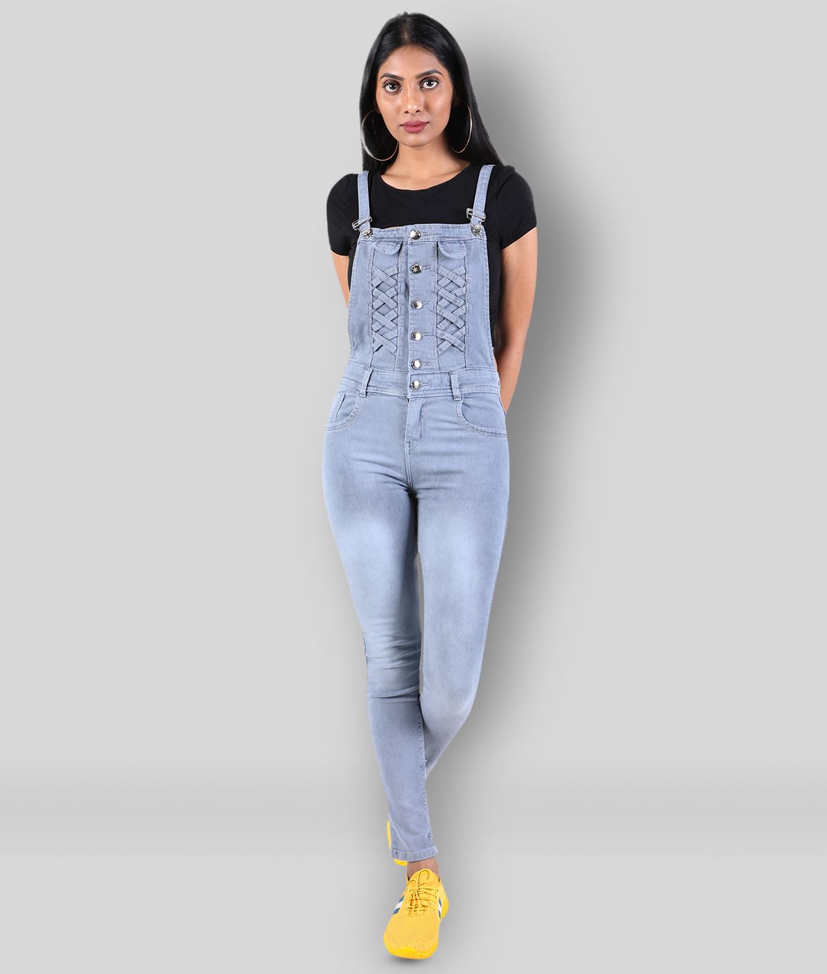 Buy NiNe-Xm - Light Grey Denim Women's 