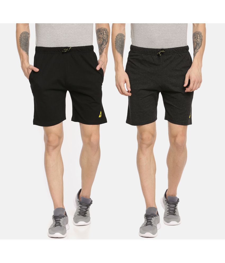     			Ardeur - Cotton Blend Multi Men's Shorts ( Pack of 2 )