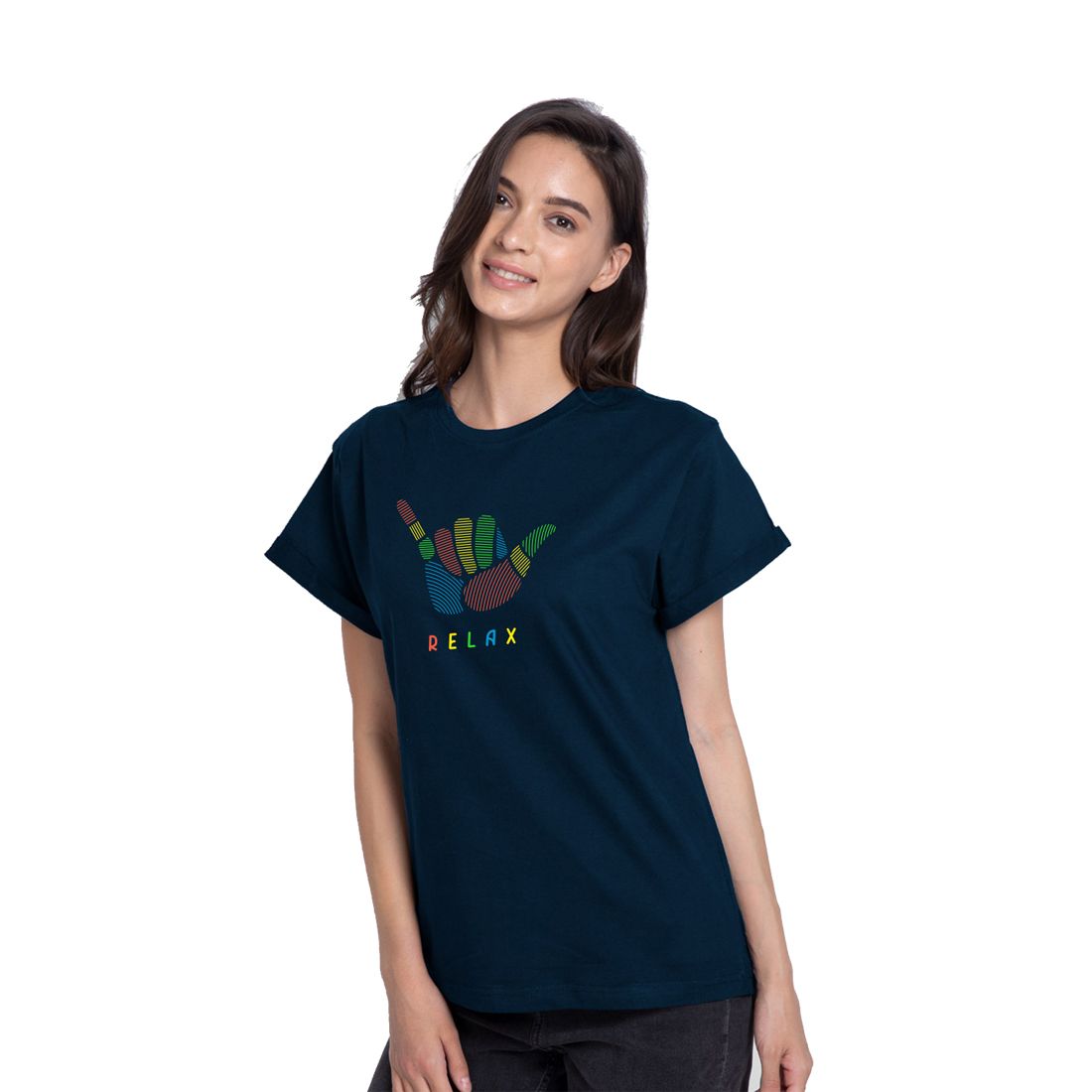     			Bewakoof - 100% Cotton Regular Blue Women's T-Shirt ( Pack of 1 )