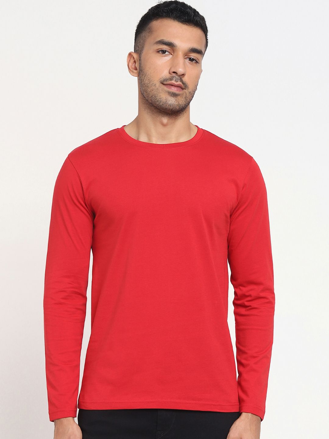     			Bewakoof - Cotton Regular Fit Red Men's T-Shirt ( Pack of 1 )