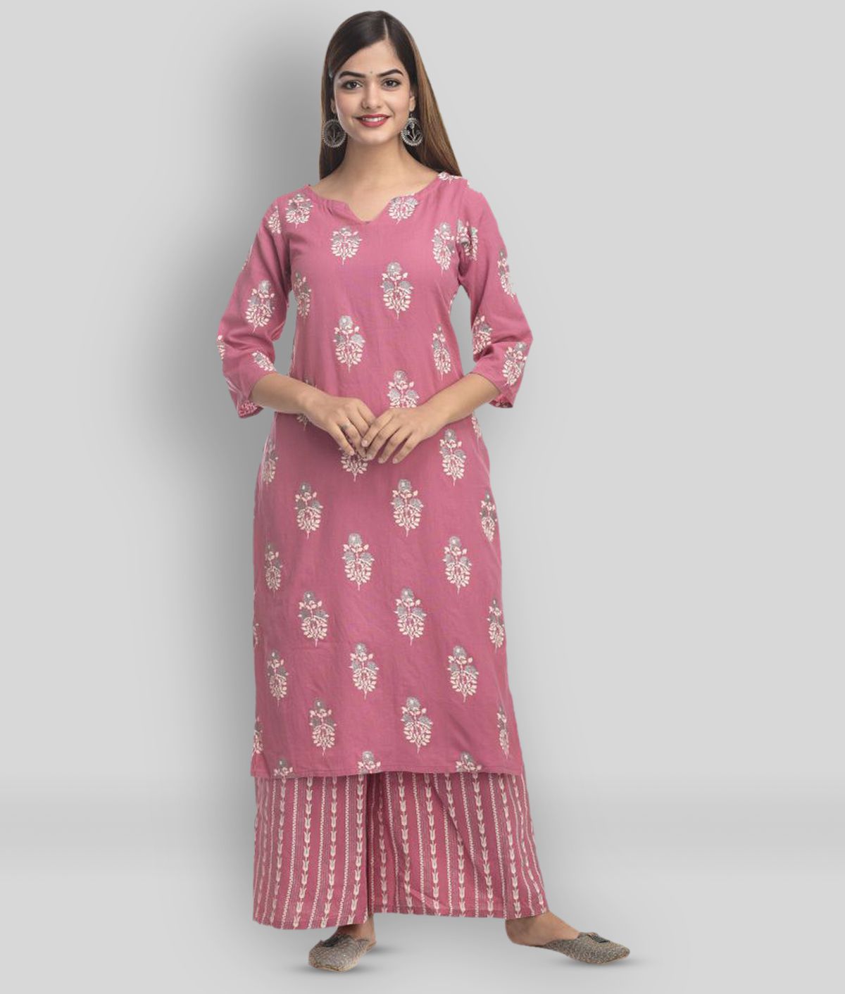     			Maquien - Mauve Straight Rayon Women's Stitched Salwar Suit ( Pack of 1 )