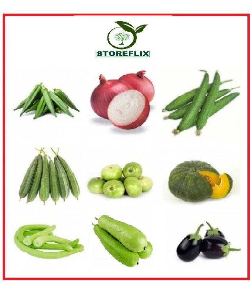     			STOREFLIX DIFFRENT 9 TYPE VEGETABLE PLANT SEEDS APPROX 160+ SEEDS COMBO PACK WITH USER MANAUAL