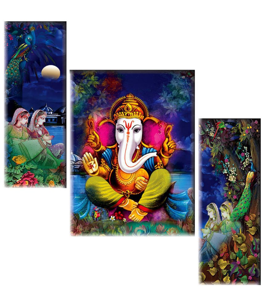     			Saf Ganesha modern art MDF Painting Without Frame