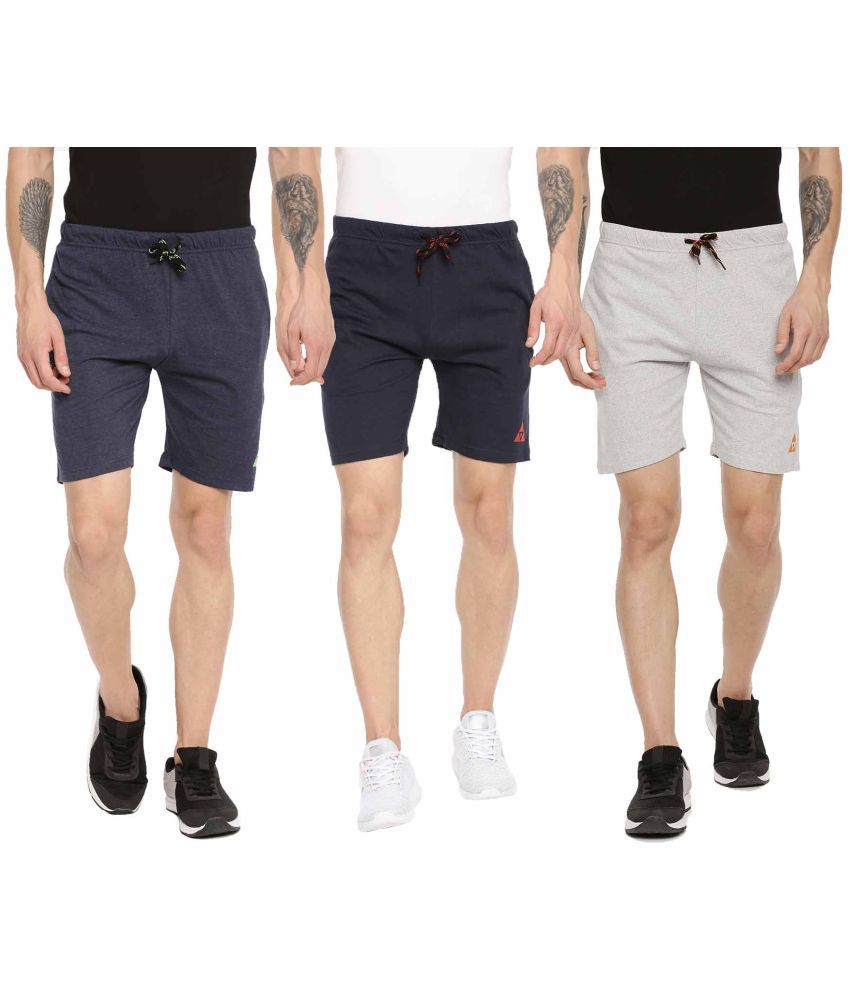     			Ardeur - Cotton Blend Multi Men's Shorts ( Pack of 3 )