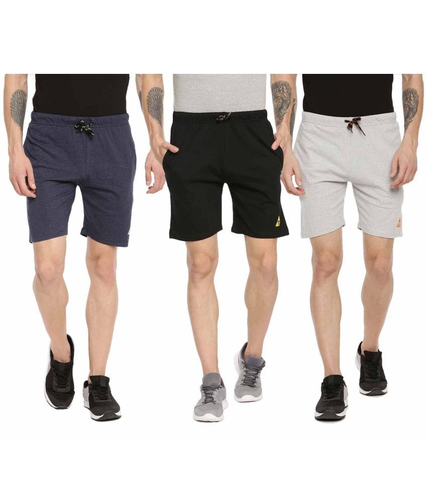     			Ardeur - Cotton Blend Multi Men's Shorts ( Pack of 3 )