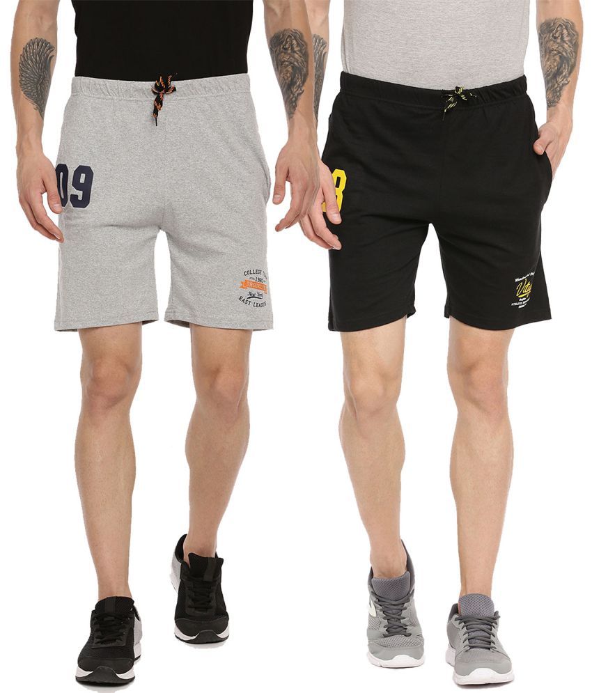     			Ardeur - Cotton Blend Multi Men's Shorts ( Pack of 2 )