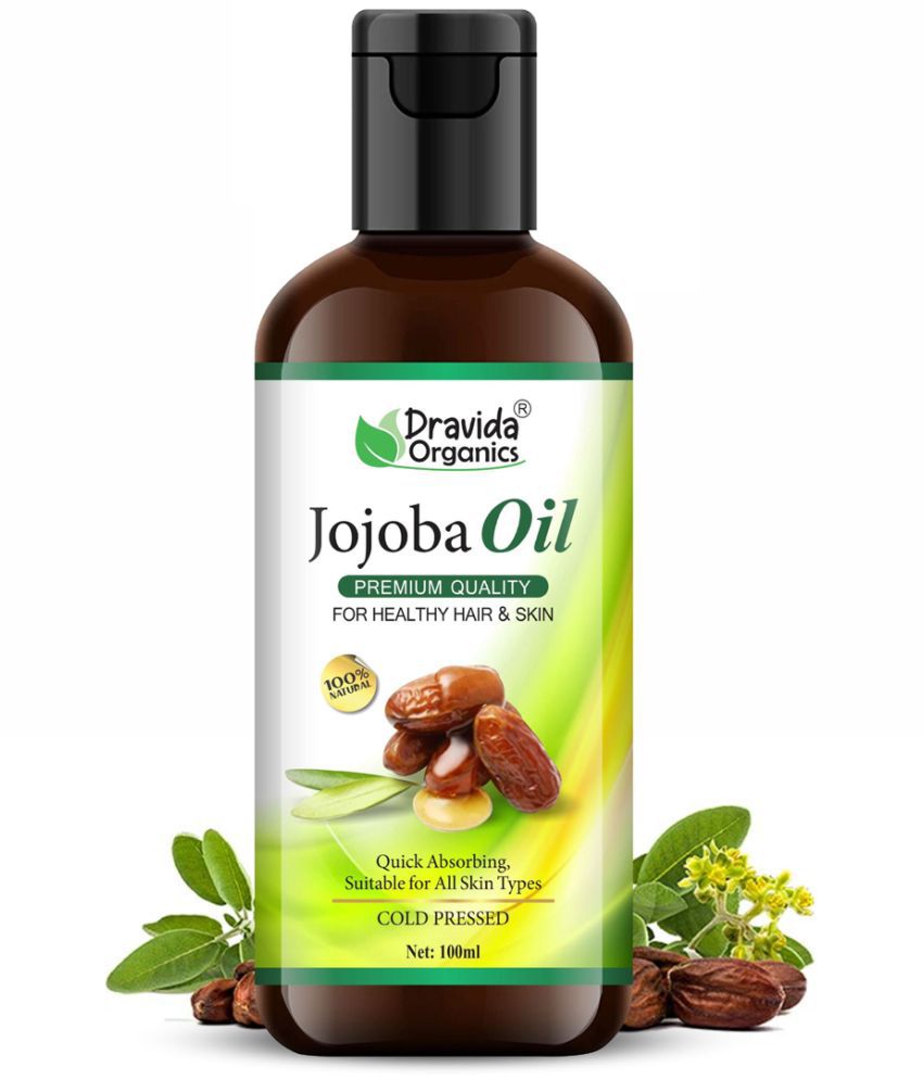     			Dravida Organics Pure Cold Pressed Natural Unrefined Jojoba Oil 100 mL