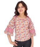 Cutecumber Pack of 1 Girls Chiffon Top ( Pink )