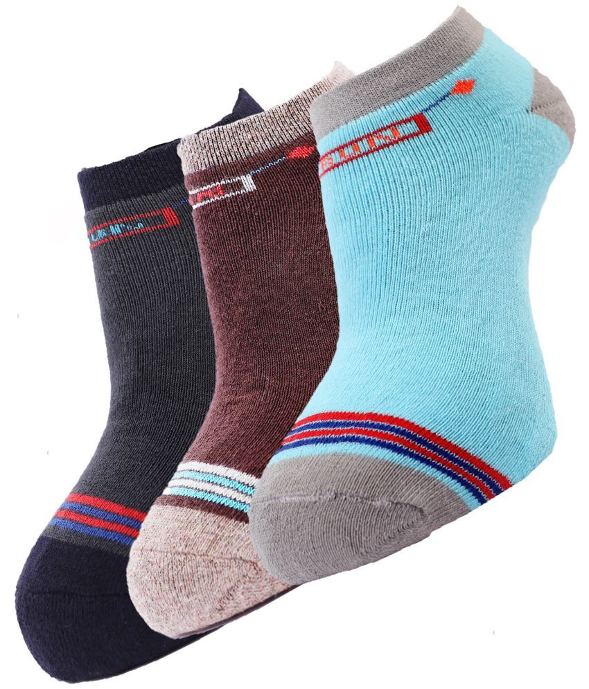     			Dollar - Cotton Blend Multicolor Men's Ankle Length Socks ( Pack of 3 )