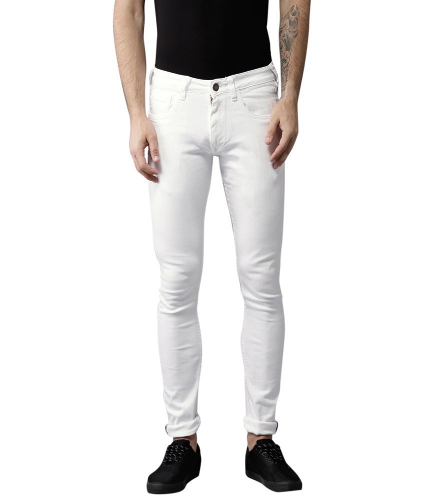     			Lawson Denim Slim Fit White Men's Jeans ( Pack of 1 )