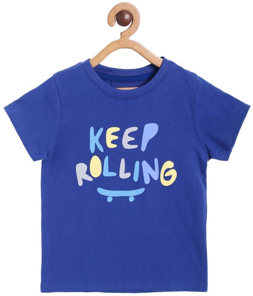     			MINI KLUB - Blue T-Shirt For Baby Boy ( Pack of 1 )