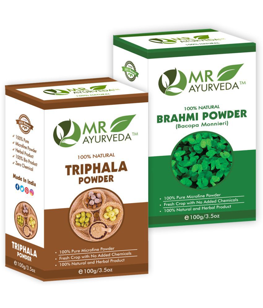 MR Ayurveda Triphala Powder & Brahmi Powder Hair Scalp Treatment 200 g Pack  of 2: Buy MR Ayurveda Triphala Powder & Brahmi Powder Hair Scalp Treatment  200 g Pack of 2 at