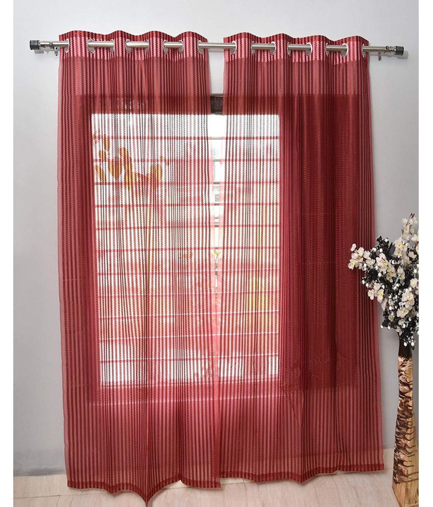     			Panipat Textile Hub Set of 4 Window Net/Tissue Curtain