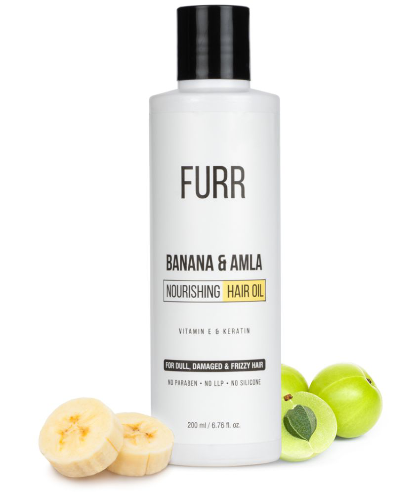 FURR Banana & Amla Oil For Hair Growth and Hair Fall Control - 200ML |  Repairs Dull & Damaged Hair | With Natural Actives: Buy FURR Banana & Amla  Oil For Hair