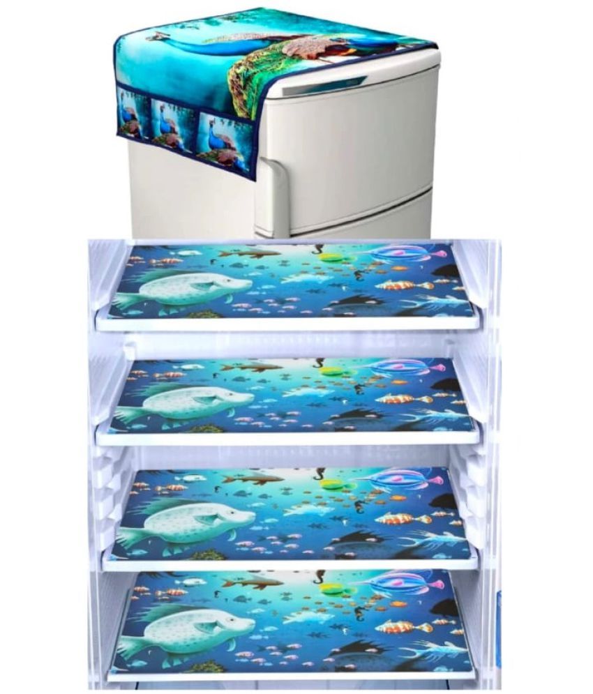 Revexo PVC Multicolor Fridge Mats ( Pack of 5 ) Buy Revexo PVC