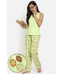 Clovia 100% Cotton Nightsuit Sets - Green