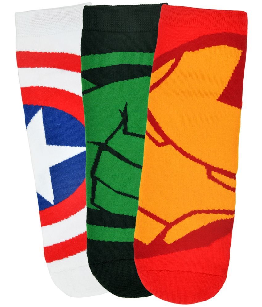     			Balenzia X Marvel - Cotton Blend Multicolor Men's Ankle Length Socks ( Pack of 3 )