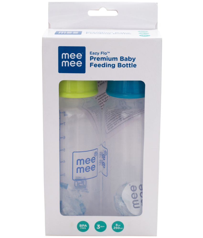     			Mee Mee Eazy Flo™  Premium Baby  Feeding Bottle (250 ml, Blue/Green)