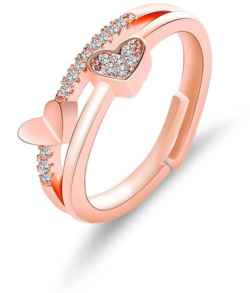     			FASHION FRILL - Rose Gold Rings ( Pack of 1 )