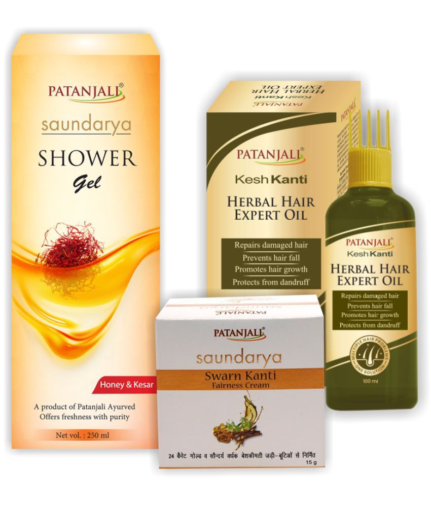 Patanjali Kesh Kanti Exper Hair Oil+Shower Gel+Swarna Kanti Cream-Combo:  Buy Patanjali Kesh Kanti Exper Hair Oil+Shower Gel+Swarna Kanti Cream-Combo  at Best Prices in India - Snapdeal