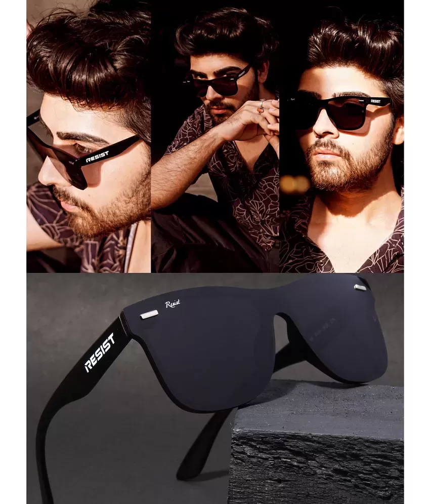 Buy RESIST EYEWEAR - Black Square Sunglasses ( Pack of 1 ) Online at Best  Price in India - Snapdeal