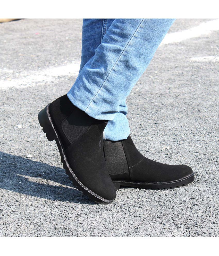 Rodox Black Men S Chelsea Boots Buy Rodox Black Men S Chelsea Boots Online At Best Prices