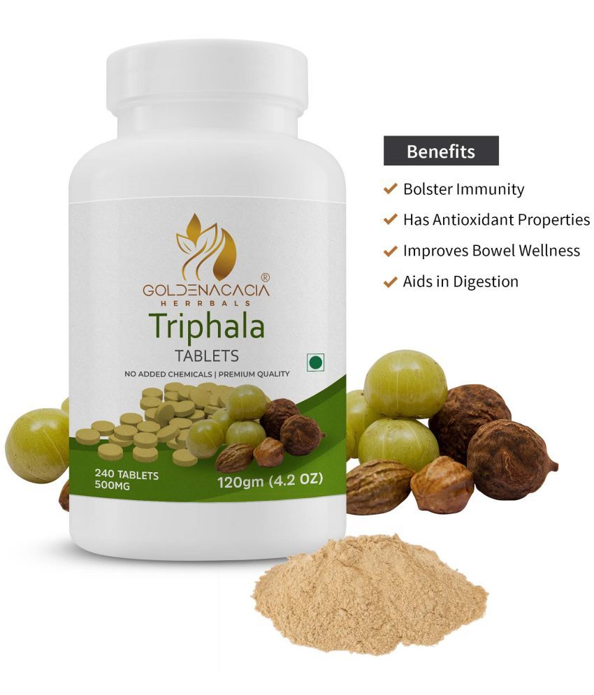     			GOLDENACACIA HERRBALS Triphala 500mg 240 Tablets Tablets 1 no.s