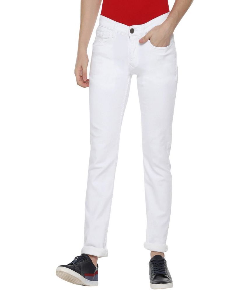     			Lawson Denim Slim Fit White Men's Jeans ( Pack of 1 )