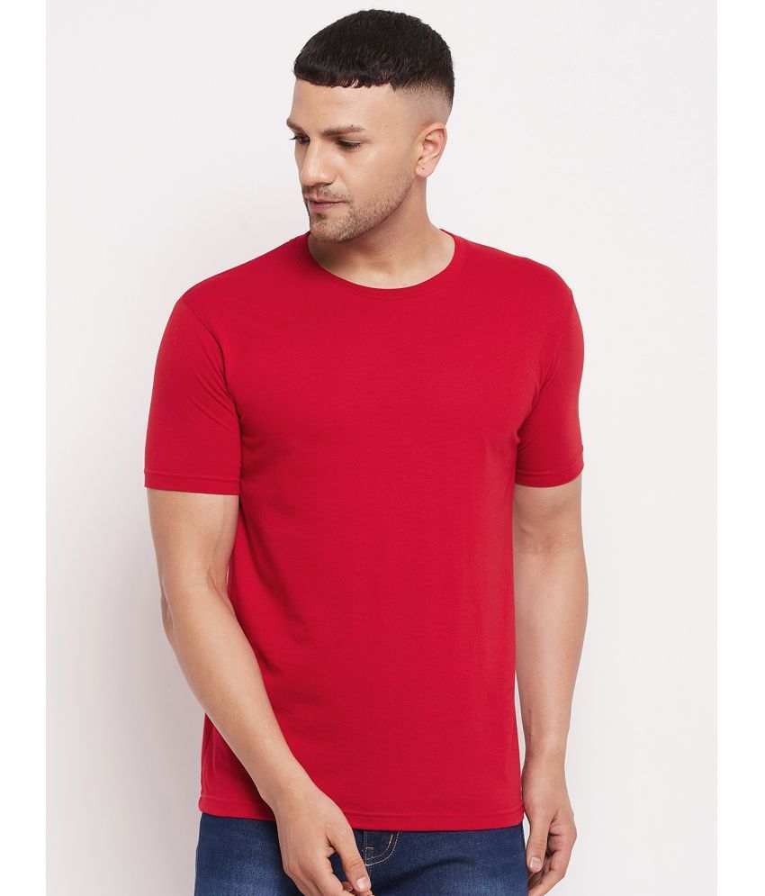     			Lycos Pack of 1 Cotton Blend Regular Fit Men's T-Shirt ( Red )