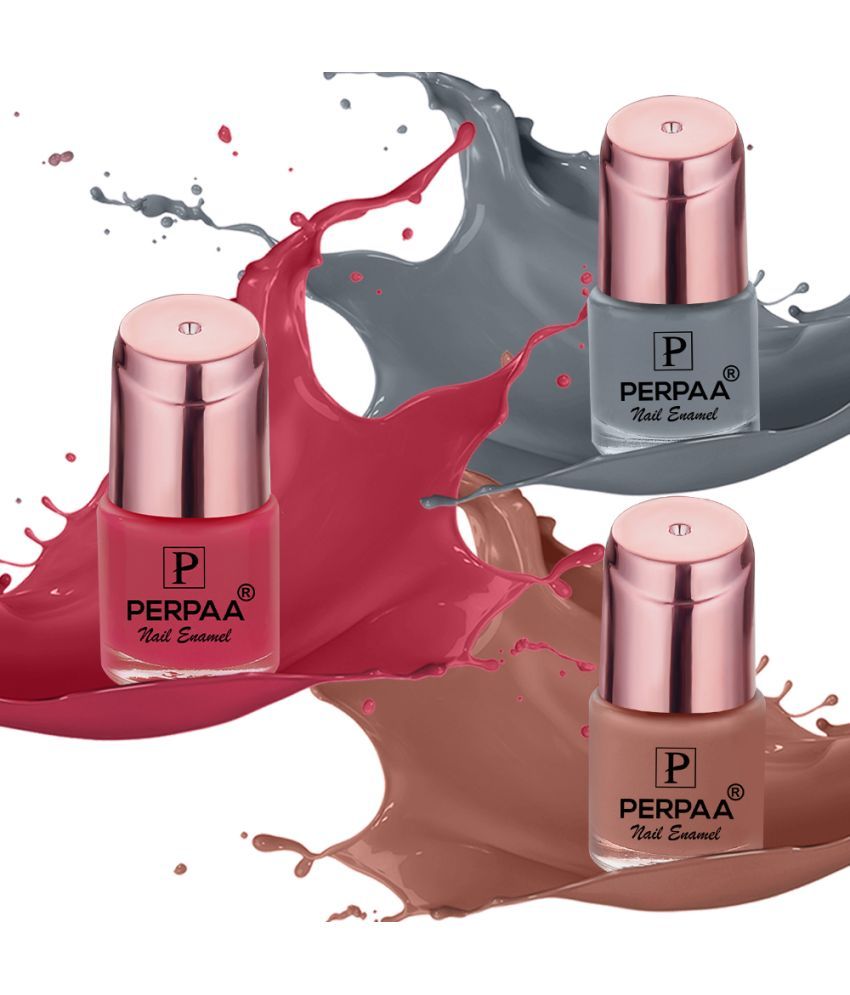     			Perpaa Perpaa Nail Polish Purple Glossy Pack of 3 200 mL