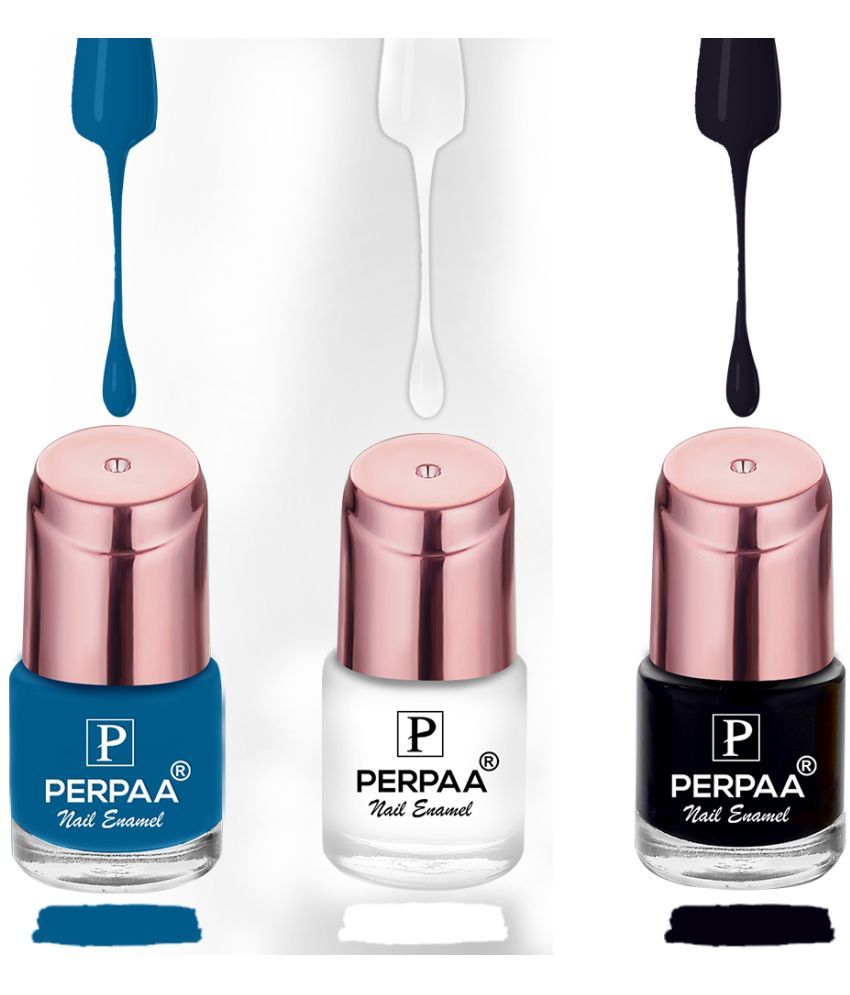     			Perpaa Perpaa Nail Polish Teal Glossy Pack of 3 200 mL