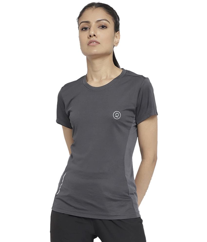     			Chkokko Grey Polyester Tees - Single