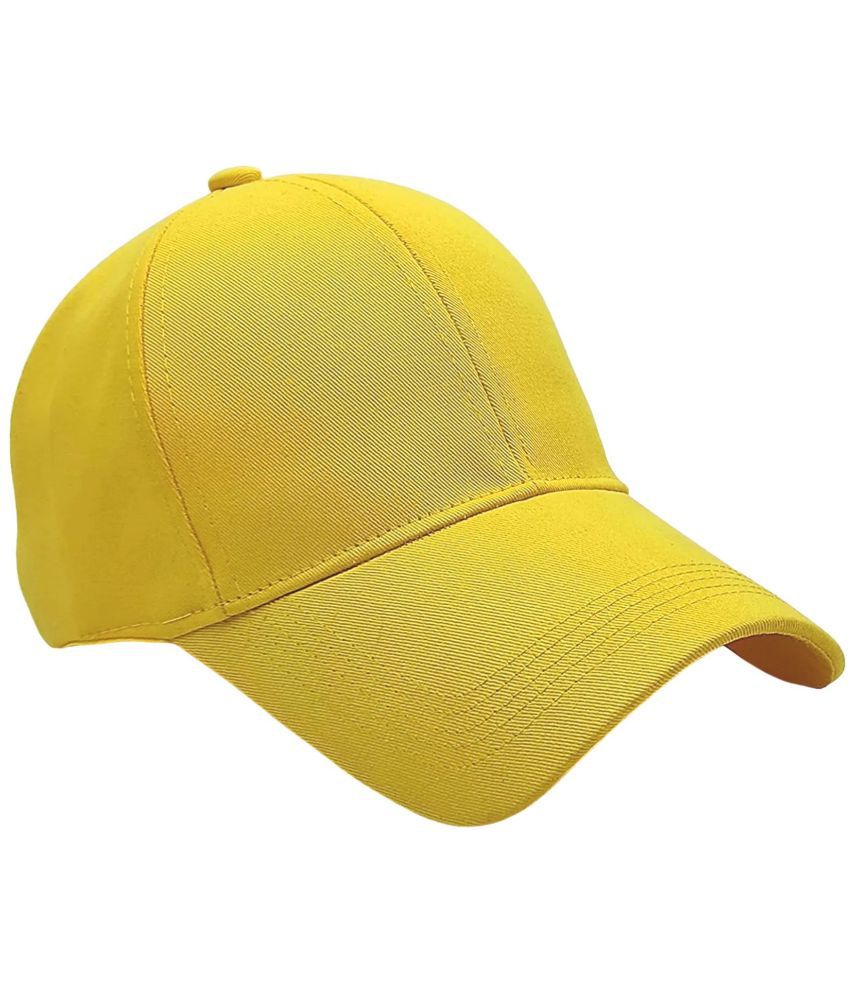     			Zacharias - Cotton Blend Yellow Men's Cap ( Pack of 1 )