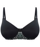 Clovia Net Lightly Padded Women's T-Shirt Bra ( Black )