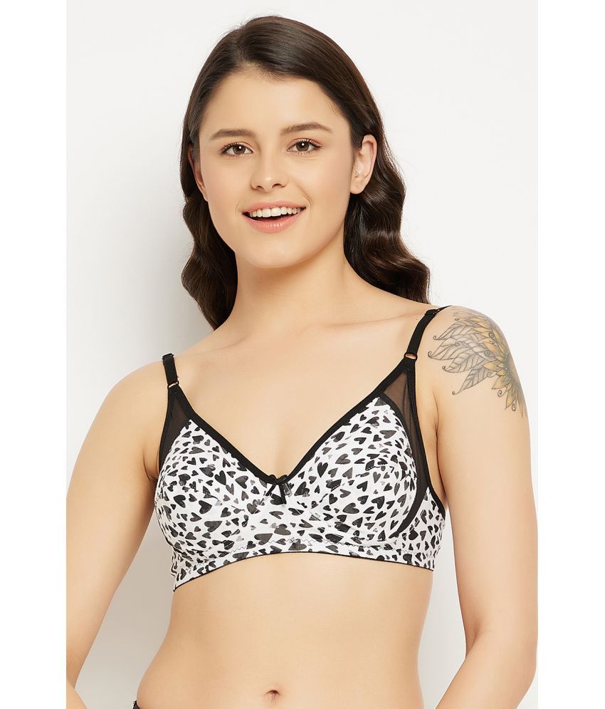     			Clovia 100% Cotton Non Padded Women's T-Shirt Bra ( White )