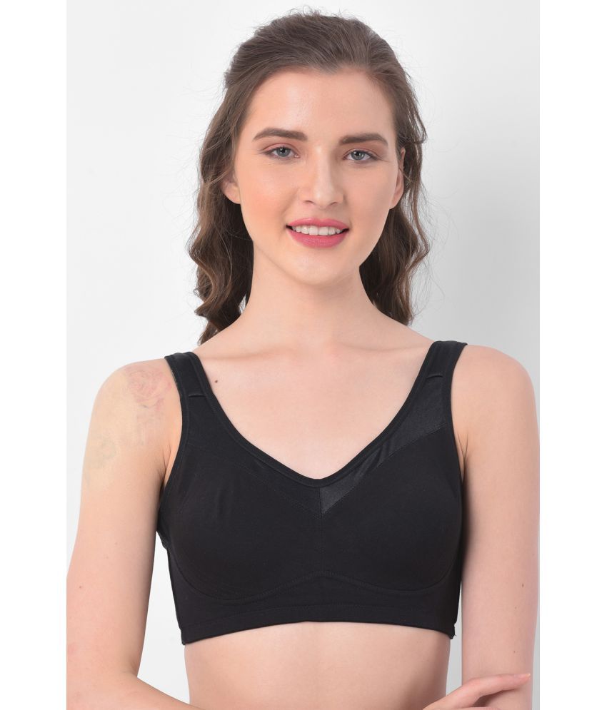     			Clovia 100% Cotton Women's Everyday Bra ( Black )