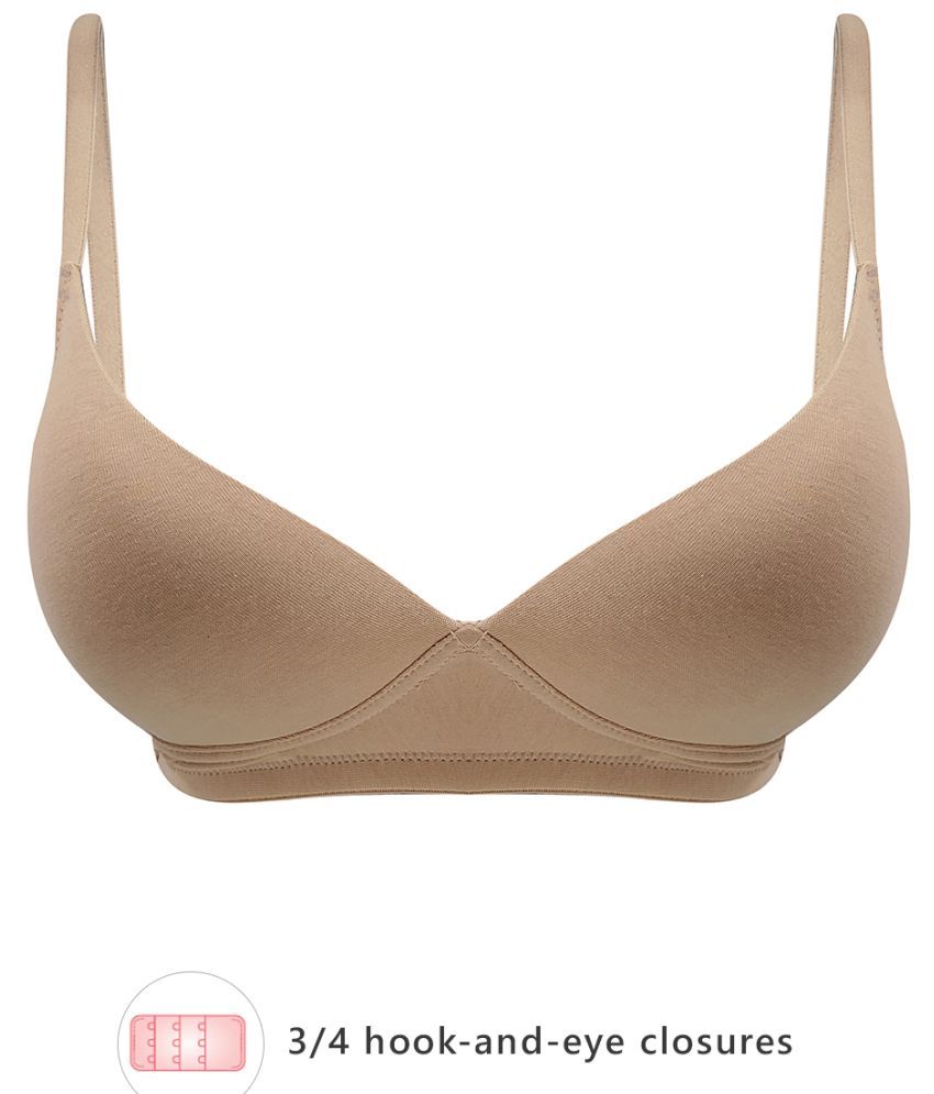     			Clovia Nylon Lightly Padded Women's T-Shirt Bra ( Beige )