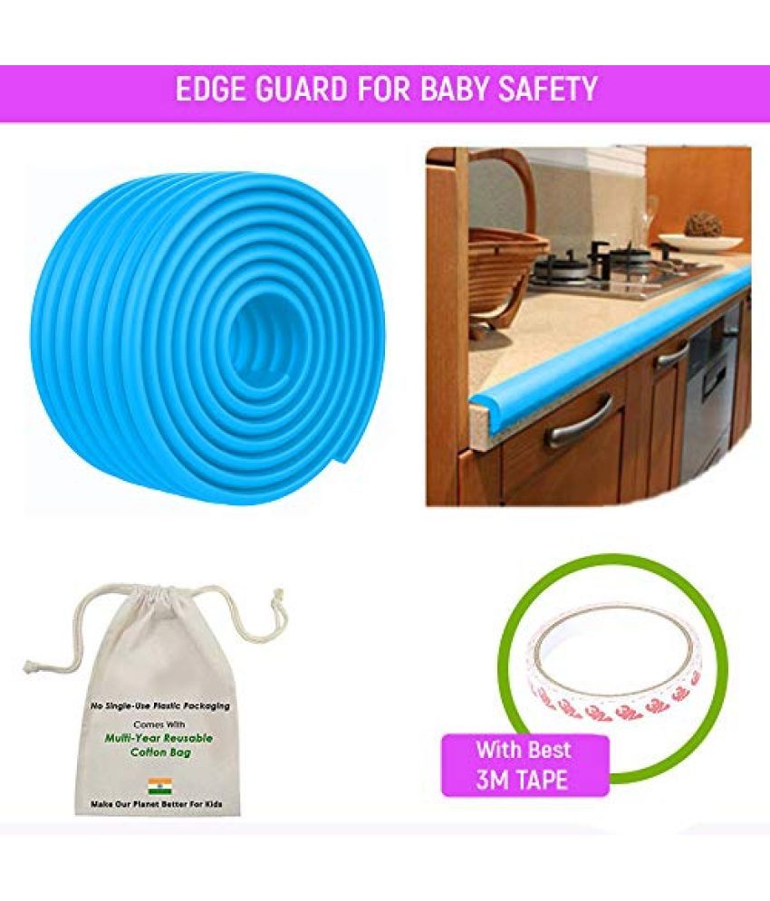     			SAFE-O-KID Blue Polystyrene Edge Guard ( 4 pcs )