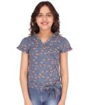 Cutecumber Pack of 1 Girls Polyester Top ( Gray )